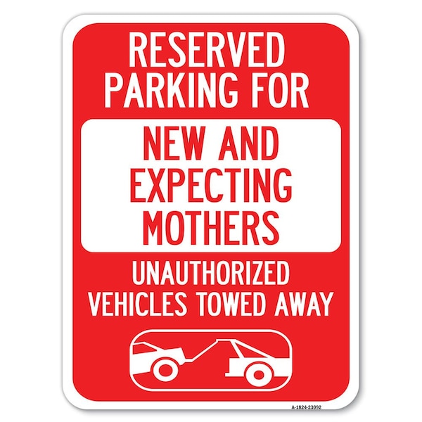 Reserved Parking for New and Expecting Mothers Unauthorized Vehicles Towed Away, A-1824-23092